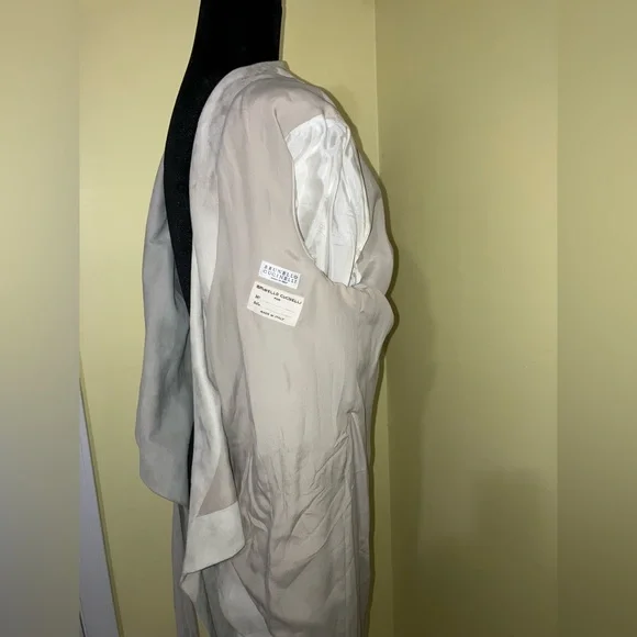 Brunello Cucinelli Women’s Leather Suede Wrap Around Jacket Sz 48 US 12 14 LUXE - Picture 11 of 14